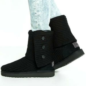 Black UGG Classic Cardy Boots